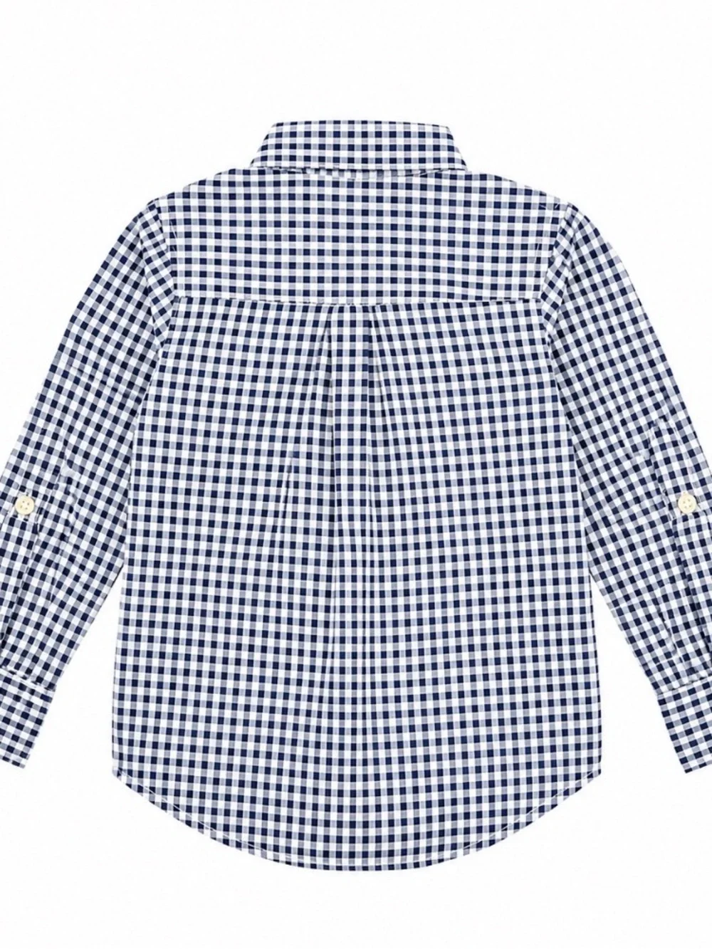 GAP Blue and White Gingham Button-Down Shirt